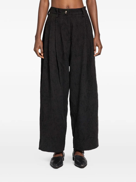  Ziggy Chen Pleated Trousers - Black 