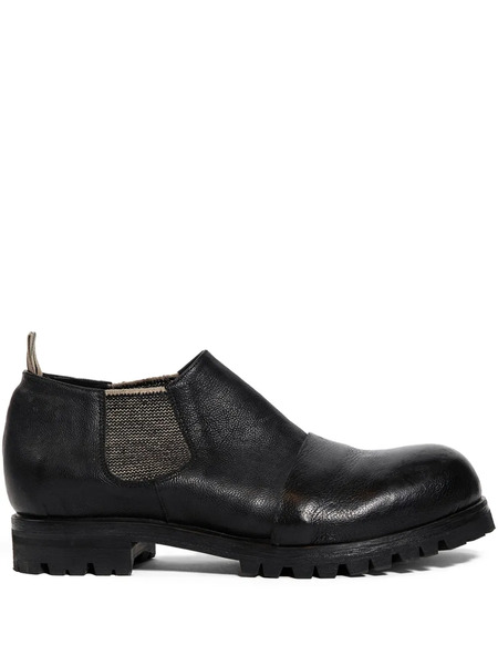  Ziggy Chen Pull-tab Elasticated-sides Loafers - Black 