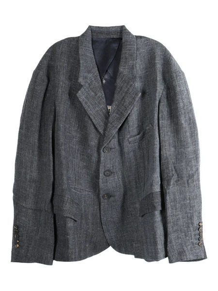  Ziggy Chen Three-button Patch-pocket Coat - Blue 