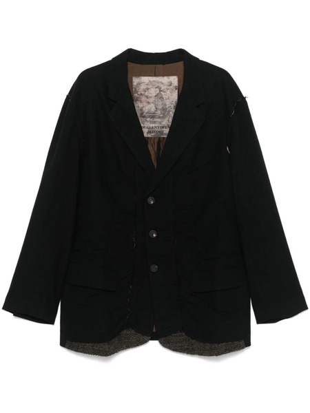  Ziggy Chen Twill Blazer - Black 