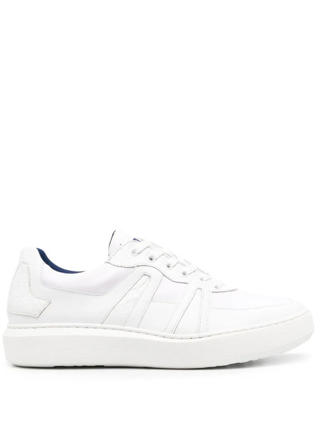  Zilli Panelled Low-top Leather Sneakers - White 