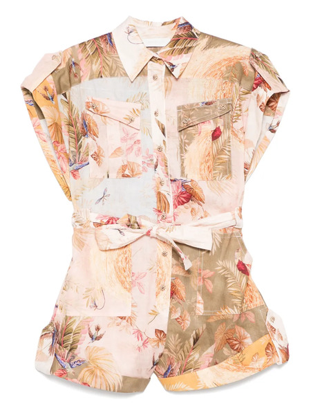  Zimmermann Ascension Playsuit - Neutrals 