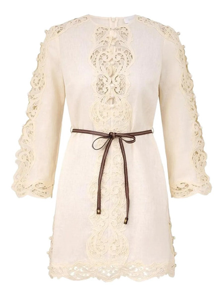  Zimmermann Awaken Embroidered Tunic - Neutrals 