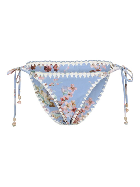  Zimmermann Awaken Floral Bikini Bottoms - Blue 