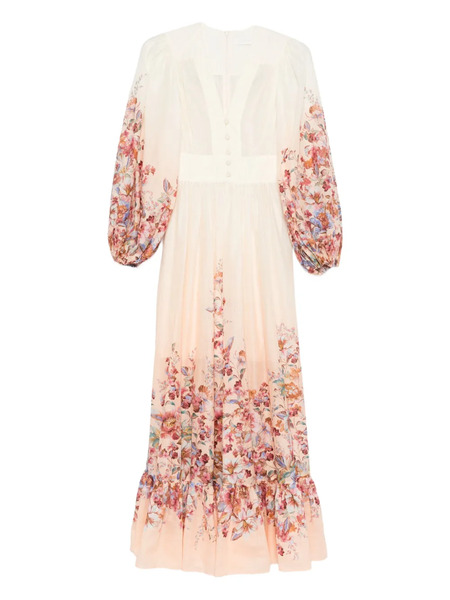 Zimmermann Awaken Plunge Maxi Dress - Neutrals 