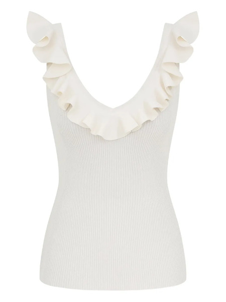  Zimmermann Awaken Ribbed Top - White 