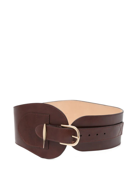  Zimmermann Buckled Leather Belt - Brown 