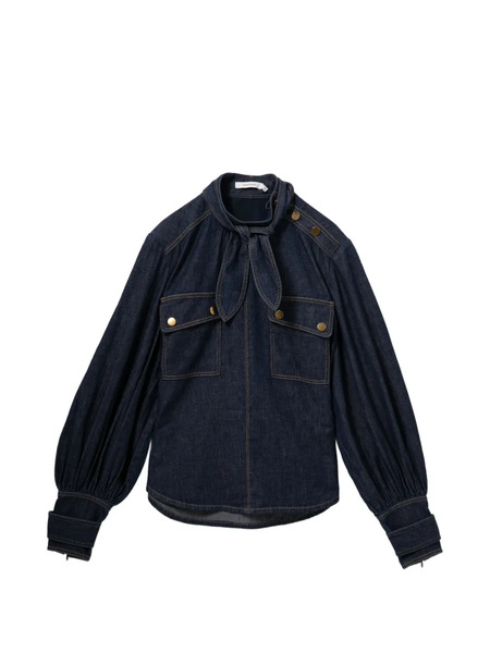  Zimmermann Cargo Blouse - Blue 