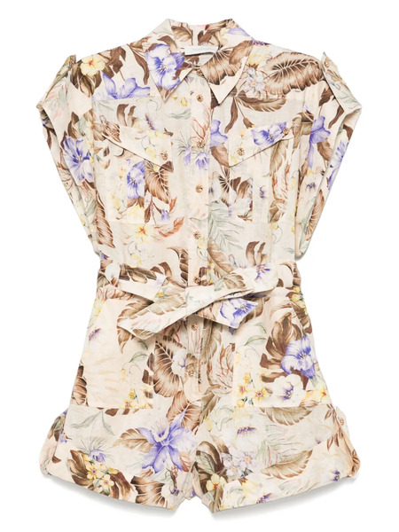  Zimmermann Coco Playsuit - Neutrals 
