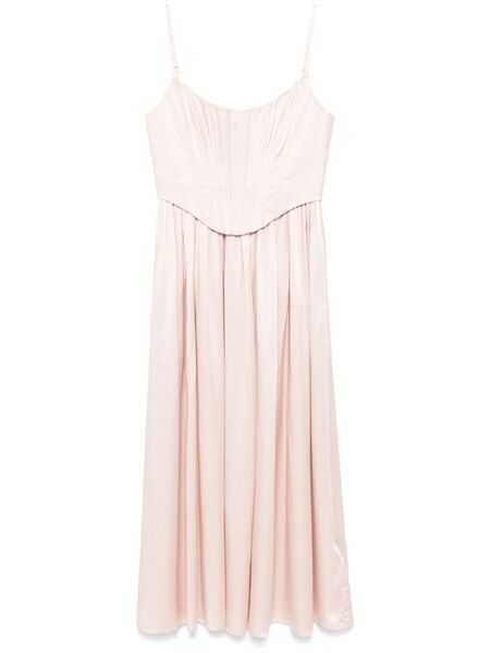  Zimmermann Corset Midi Dress - Pink 