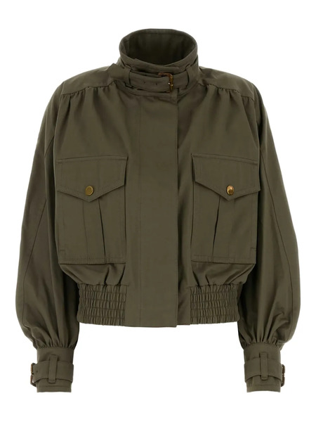  Zimmermann Cotton Hypnotic Bomber Jacket - Green 