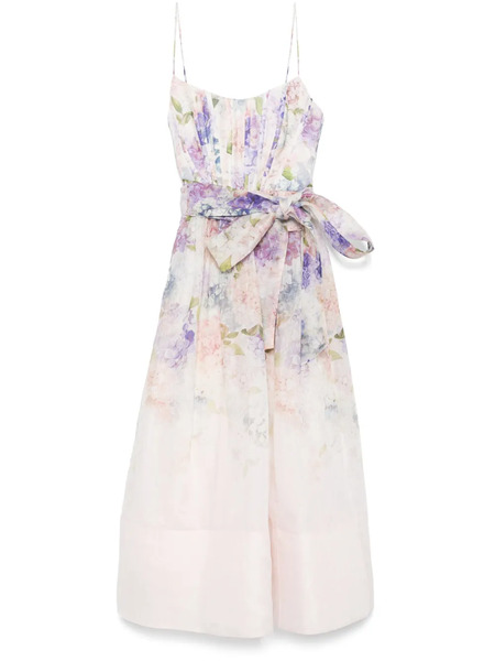  Zimmermann Dawning Midi Dress - Pink 