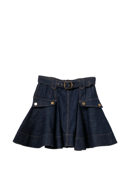  Zimmermann Denim Mini Skirt - Blue 