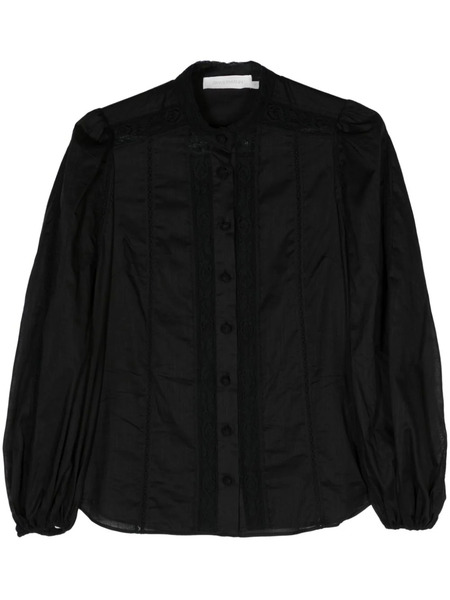  Zimmermann Halliday Cotton Shirt - Black 