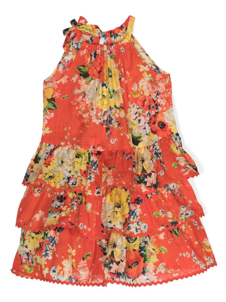  Zimmermann Kids Alight Cotton Dress - Red 