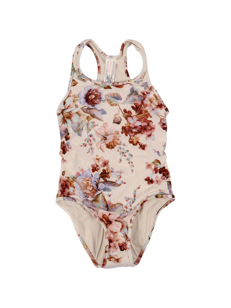  Zimmermann Kids Awaken Floral-print Swimsuit - Neutrals 