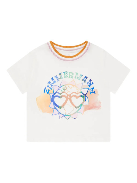 Zimmermann Kids Graphic-print T-shirt - White 