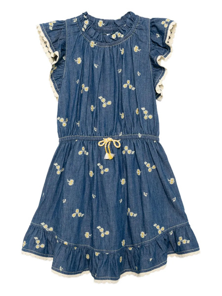  Zimmermann Kids Lucky Denim Dress - Blue 