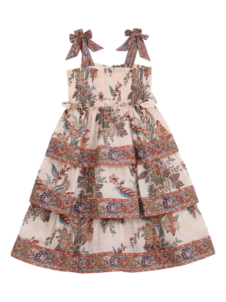  Zimmermann Kids Rhiannon Dress - Neutrals 