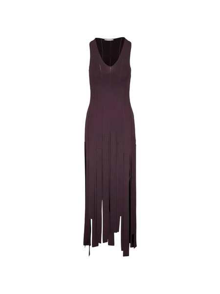  Zimmermann Luna Fringe Midi Dress - Brown 