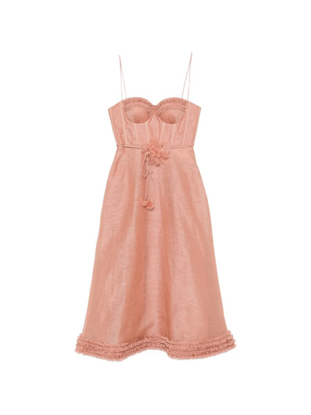  Zimmermann Luna Ruffled Dress - Pink 