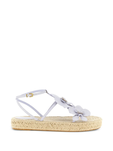  Zimmermann Orchid Flower-embellished Espadrilles Sandals - Purple 