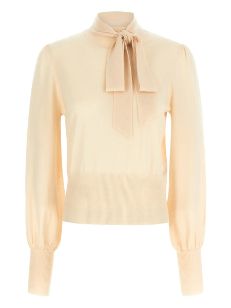  Zimmermann Pussybow Puff-sleeve Blouse - Neutrals 