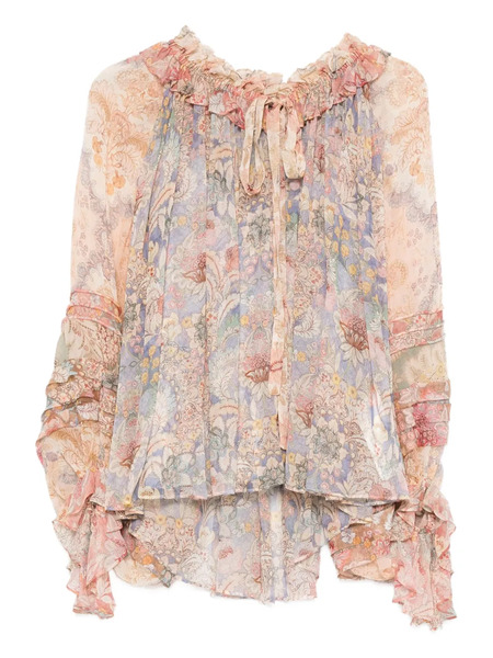  Zimmermann Rebellion Blouse - Pink 