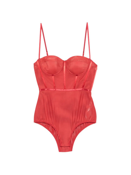  Zimmermann Rebellion Corset Bodysuit - Red 
