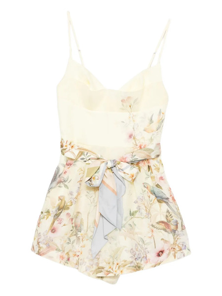  Zimmermann Rebellion Fitted Playsuit - Yellow 