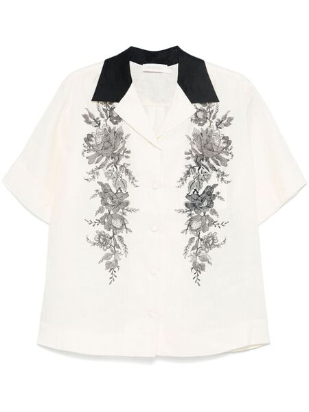  Zimmermann Short-sleeve Shirt - Neutrals 