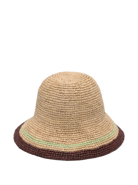  Zimmermann Stripe-detail Bucket Hat - Neutrals 