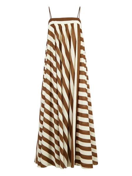  Zimmermann Striped Maxi Dress - Brown 