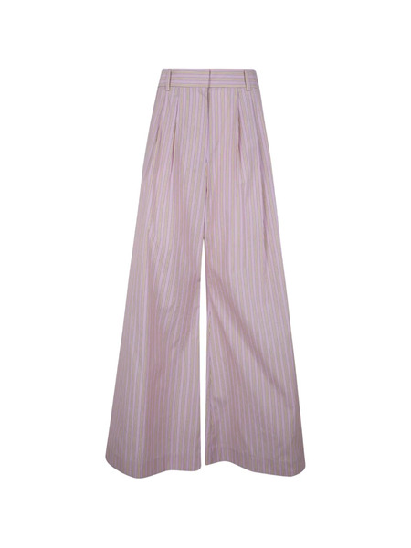  Zimmermann Striped Trousers - Pink 
