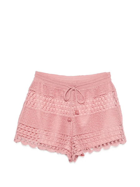  Zimmermann Wanderlust Sun Crochet Shorts - Pink 