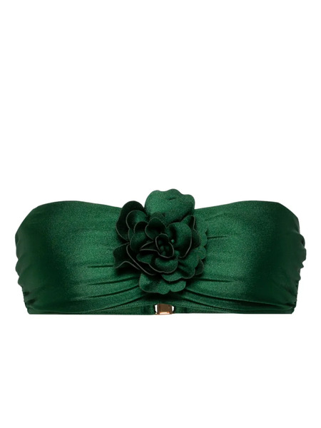  Zimmermann Waverly Floral-appliqué Bikini Top - Green 
