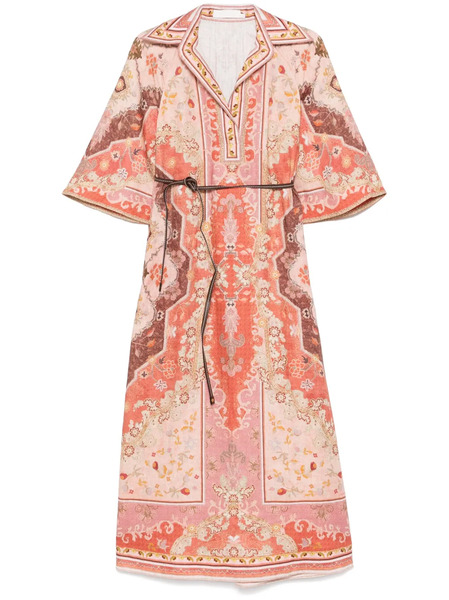  Zimmermann Wylie Midi Dress - Red 