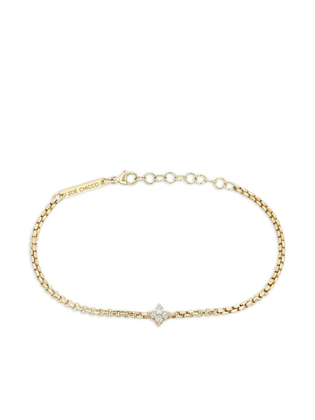  Zoë Chicco 14k Yellow Gold Quad Diamond Bracelet 