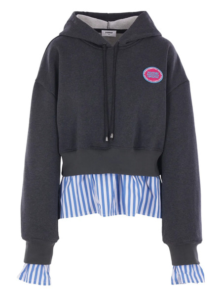  Zomer Logo-patch Hoodie - Grey 