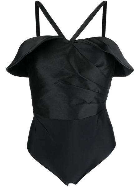  Zuhair Murad Draped Sleeveless Bodysuit - Black 