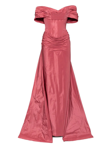 Zuhair Murad Ruched Gown - Red 