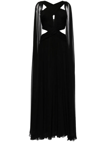  Zuhair Murad Silk-chiffon Cape Gown - Black 