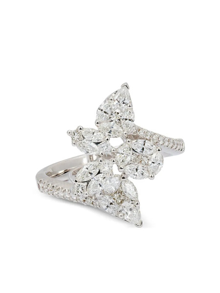  Zydo 18k White Gold Diamond Ring - Silver 