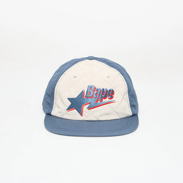  Cap A Bathing Ape Bape Sta Logo Quilting Cap Navy Universal 