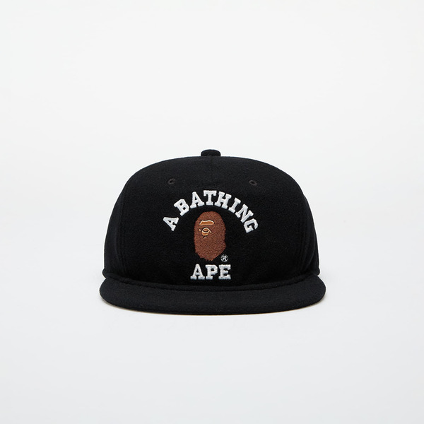  A Bathing Ape College Wool Cap M Black Universal 