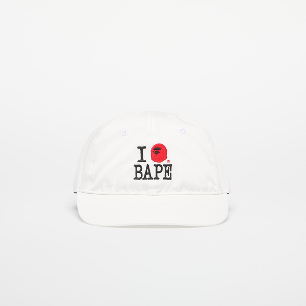  A Bathing Ape Logo Cotton Twill Cap White Universal 