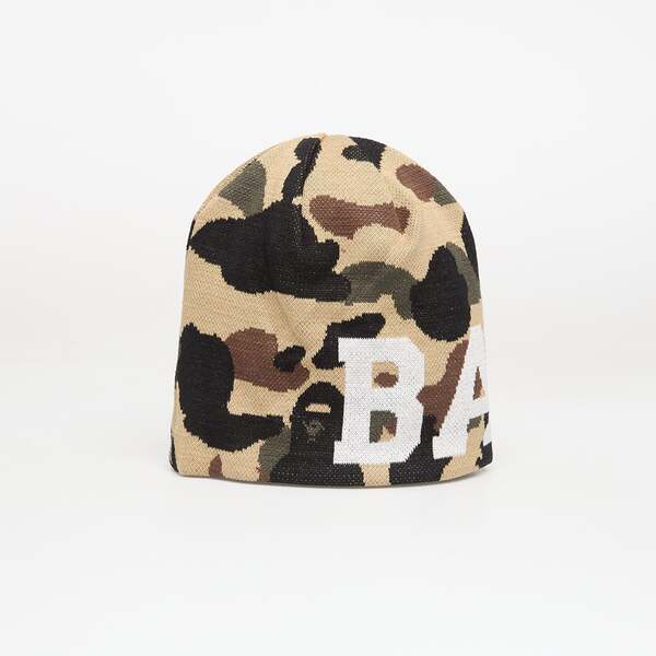  A Bathing Ape 1st Camo Knit Cap Yellow Universal 