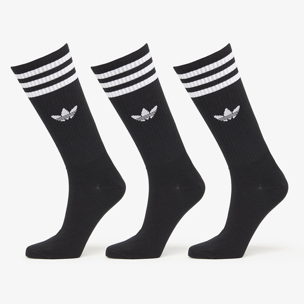  Adidas High Crew Sock 3-pack Black M 