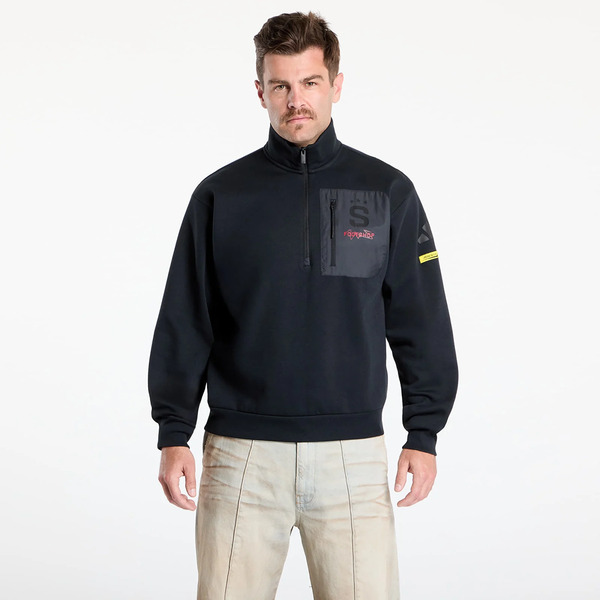  Sweatshirt Adidas X Footshop X Sparta 1/4 Zip Unisex Black M 