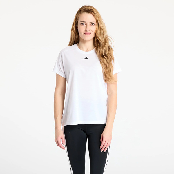  T-shirt Adidas Aeroready Train Essentials Minimal Branding Crewneck T-shirt White/ Crystal White/ Crystal White Xl 